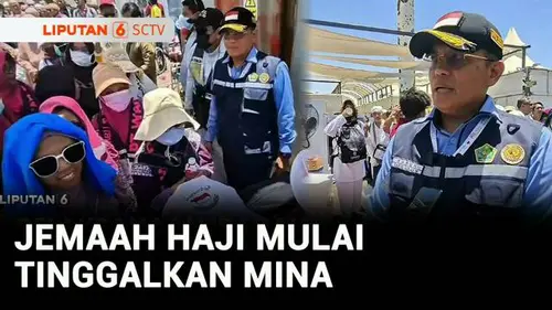 VIDEO: Usai Mabit, Jemaah Haji Mulai Tinggalkan Tenda di Mina