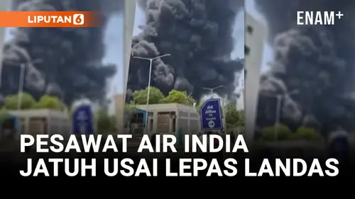 VIDEO: Pesawat Air India Jatuh, Bawa 242 Orang!