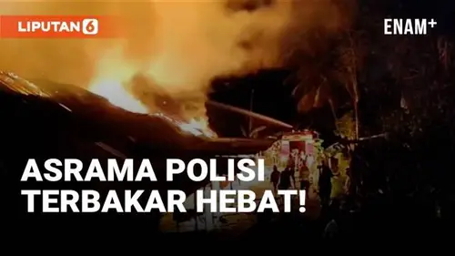 VIDEO: 10 Petak Asrama Polisi di Padang Terbakar Hebat!