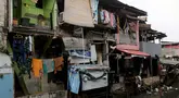 Suasana permukiman padat penduduk di kawasan Kebon Melati, Jakarta, Selasa (10/6/2025). (Liputan6.com/Herman Zakharia)