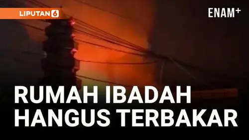 VIDEO: Kebakaran Hanguskan Vihara Lalitavistara di Cilincing, Diduga Korsleting Listrik