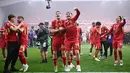 Perayaan gelar juara Liga Premier Inggris musim 2024/2025 terasa sangat special bagi Liverpool. (Paul ELLIS/AFP)